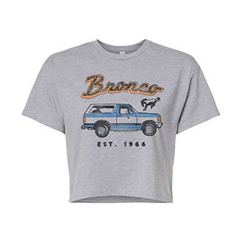 Juniors' Ford Bronco Est. 1966 Cropped Tee