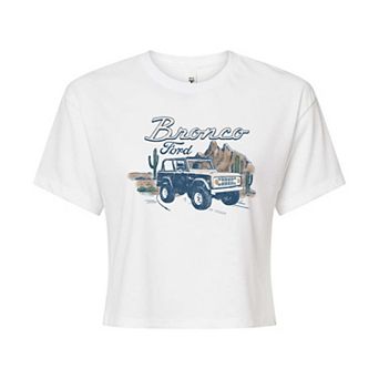 Juniors' Ford Bronco Desert Cropped Tee