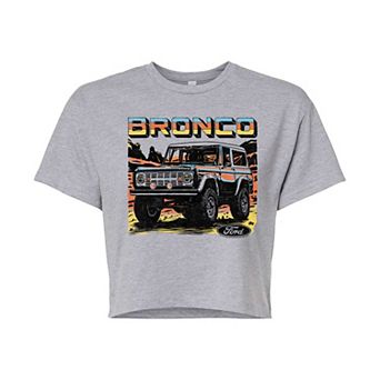 Juniors' Ford Bronco Desert Cropped Tee