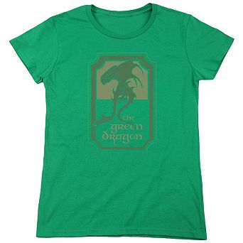 Lord Of The Rings Green Dragon Tavern Short Sleeve Women´s T-Shirt