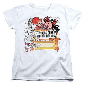 Looney Tunes Bugs And Friends Short Sleeve Women´s T-Shirt