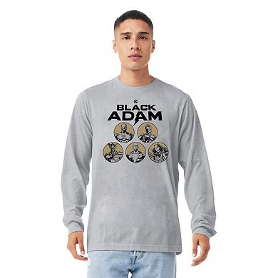 Black Adam Black Adam Contrast Group Long Sleeve Adult T-shirt