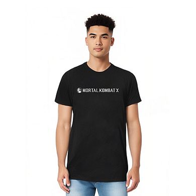 Mortal Kombat X Horizontal Logo Adult Heather T-shirt