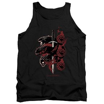Game Of Thrones Targaryen Dragons Adult Tank Top