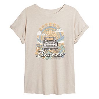 Juniors' Ford Bronco Rare Breed Oversized Tee