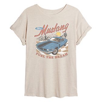 Juniors' Ford Mustang Fuel The Dream Oversized Tee