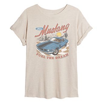 Juniors' Ford Mustang Fuel The Dream Oversized Tee