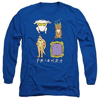 Friends Sybmols Long Sleeve Adult T-shirt