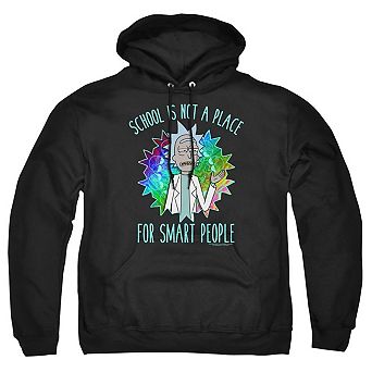 Rick And Morty School Adult Pull Over Hoodie