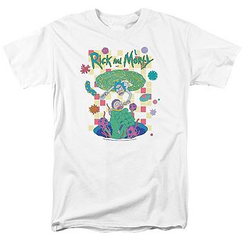 Rick And Morty Falling Portals Short Sleeve Adult T-shirt