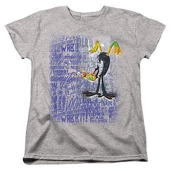 Looney Tunes Graffiti Duck Short Sleeve Women´s T-Shirt