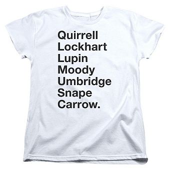 Harry Potter Professors Short Sleeve Womens T-shirt