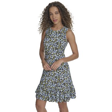 Women's Harper Rose Printed Sleeveless Flounce Skirt Mini Dress