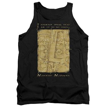 Harry Potter Marauders Map Interior Words Adult Tank Top