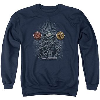 Game Of Thrones For The Throne Sigils Adult Crewneck Sweatshirt