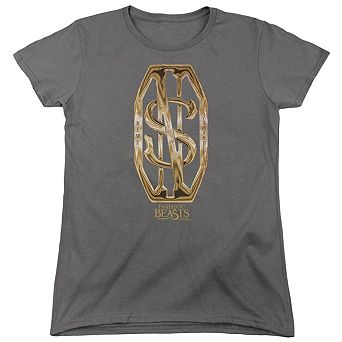 Fantastic Beasts Scamander Monogram Short Sleeve Womens T-shirt