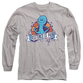 Rick And Morty Existence Is Pain Long Sleeve Adult T-shirt