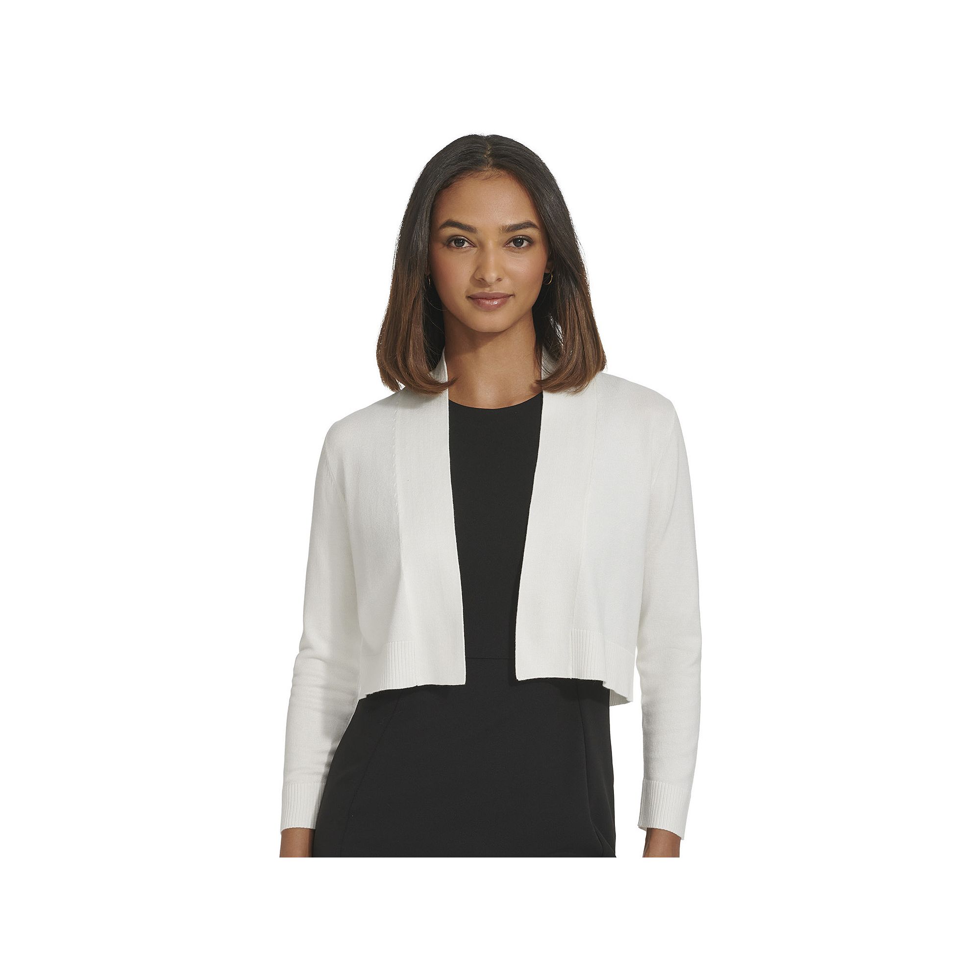 Womens Harper Rose Open Front Shrug Cardigan, Size: Large, White