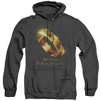 Lord Of The Rings One Ring Adult Heather Hoodie