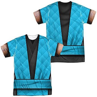Mortal Kombat Klassic Sub Zero Outfit Short Sleeve Adult Poly Crew T-shirt