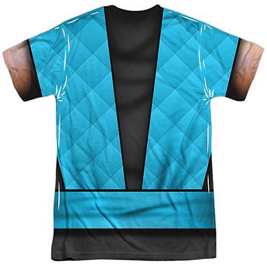 Mortal Kombat Klassic Sub Zero Outfit Short Sleeve Adult Poly Crew T-shirt
