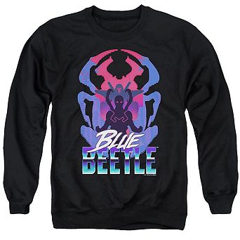 Blue Beetle Silhouette Adult Crewneck Sweatshirt