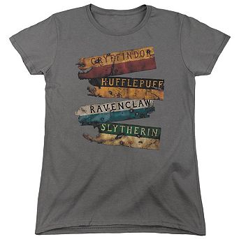 Harry Potter Burnt Banners Short Sleeve Womens T-shirt