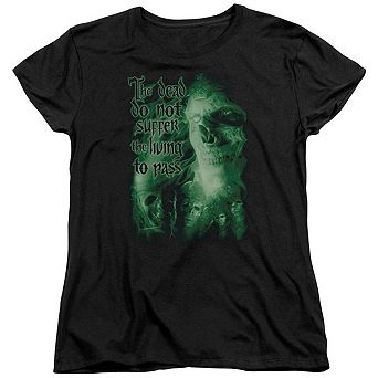 Lord Of The Rings King Of The Dead Short Sleeve Womens T-shirt