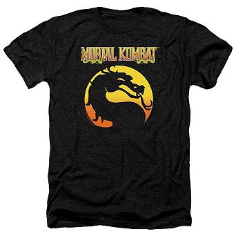 Mortal Kombat Klassic Logo Adult Heather T-shirt