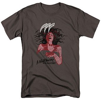 Nightmare On Elm Street Illustrated European Poster Short Sleeve Adult T-shirt