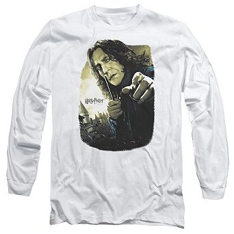 Harry Potter Snape Poster Long Sleeve Adult T-shirt