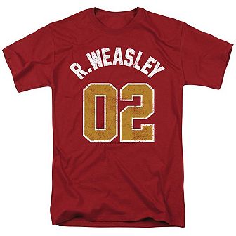 Harry Potter Weasley Jersey Short Sleeve Adult T-shirt
