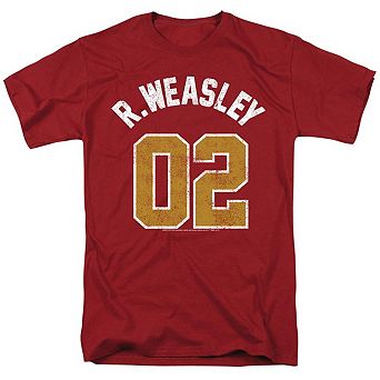 Harry Potter Weasley Jersey Short Sleeve Adult T-shirt