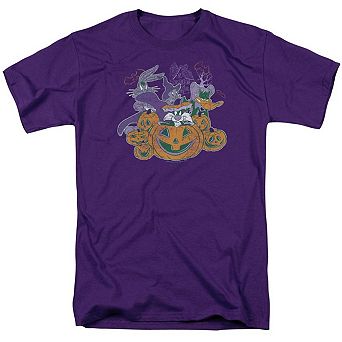 Looney Tunes Spooky Pals Short Sleeve Adult T-shirt