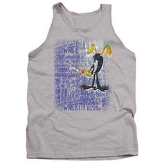 Looney Tunes Graffiti Duck Adult Tank Top
