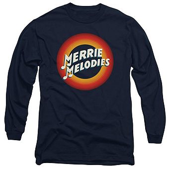 Looney Tunes Merrie Logo Long Sleeve Adult T-shirt