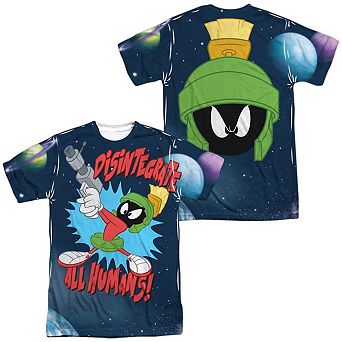 Looney Tunes Disintergrate Short Sleeve Adult Poly Crew T-shirt