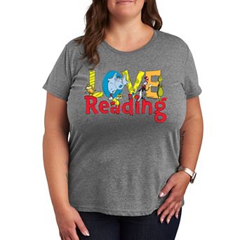 Plus Dr. Seuss Love Reading Graphic Tee