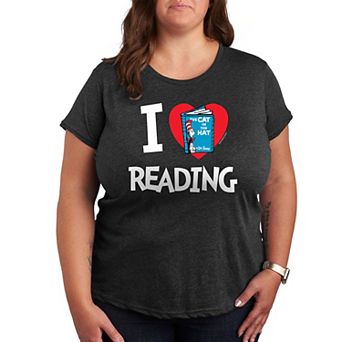Plus Dr. Seuss I Love Reading Graphic Tee