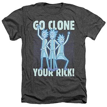 Rick And Morty Go Clone Your Rick Adult Heather T-shirt