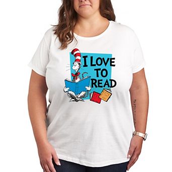 Plus Dr. Seuss I Love To Read Graphic Tee