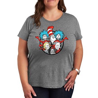 Plus Dr. Seuss Cat In The Hat Group Graphic Tee