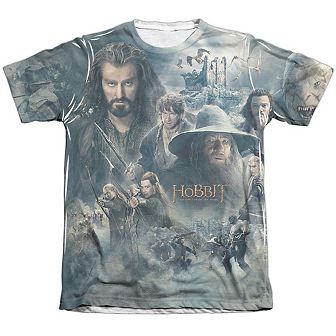 Hobbit Epic Poster Sleeve T-shirt