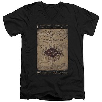 Harry Potter Marauders Map Words Short Sleeve T-shirt