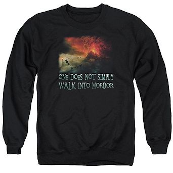 Lord Of The Rings Walk In Mordor Adult Crewneck Sweatshirt