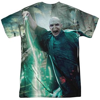 Harry Potter Harry Vs Voldemort Short Sleeve Adult Poly Crew T-shirt