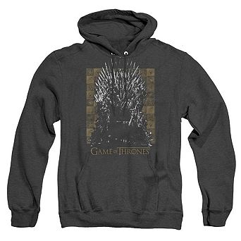 Game Of Thrones Iron Throne Adult Heather Hoodie