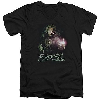 Lord Of The Rings Samwise The Brave Short Sleeve Adult V Neck T-shirt