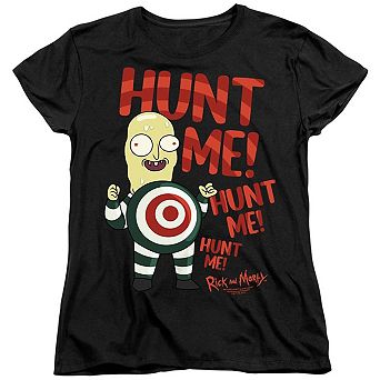 Rick And Morty Hunt Me Short Sleeve Women´s T-Shirt