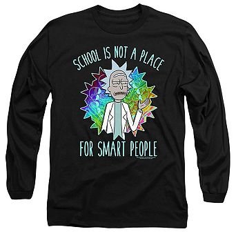 Rick And Morty School Long Sleeve Adult T-shirt